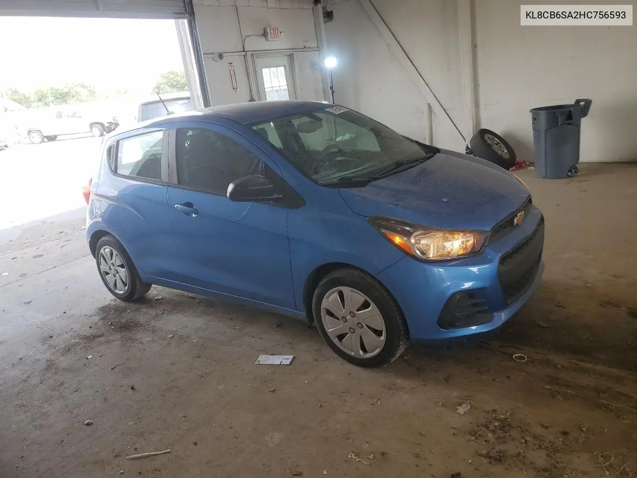 2017 Chevrolet Spark Ls VIN: KL8CB6SA2HC756593 Lot: 62542765