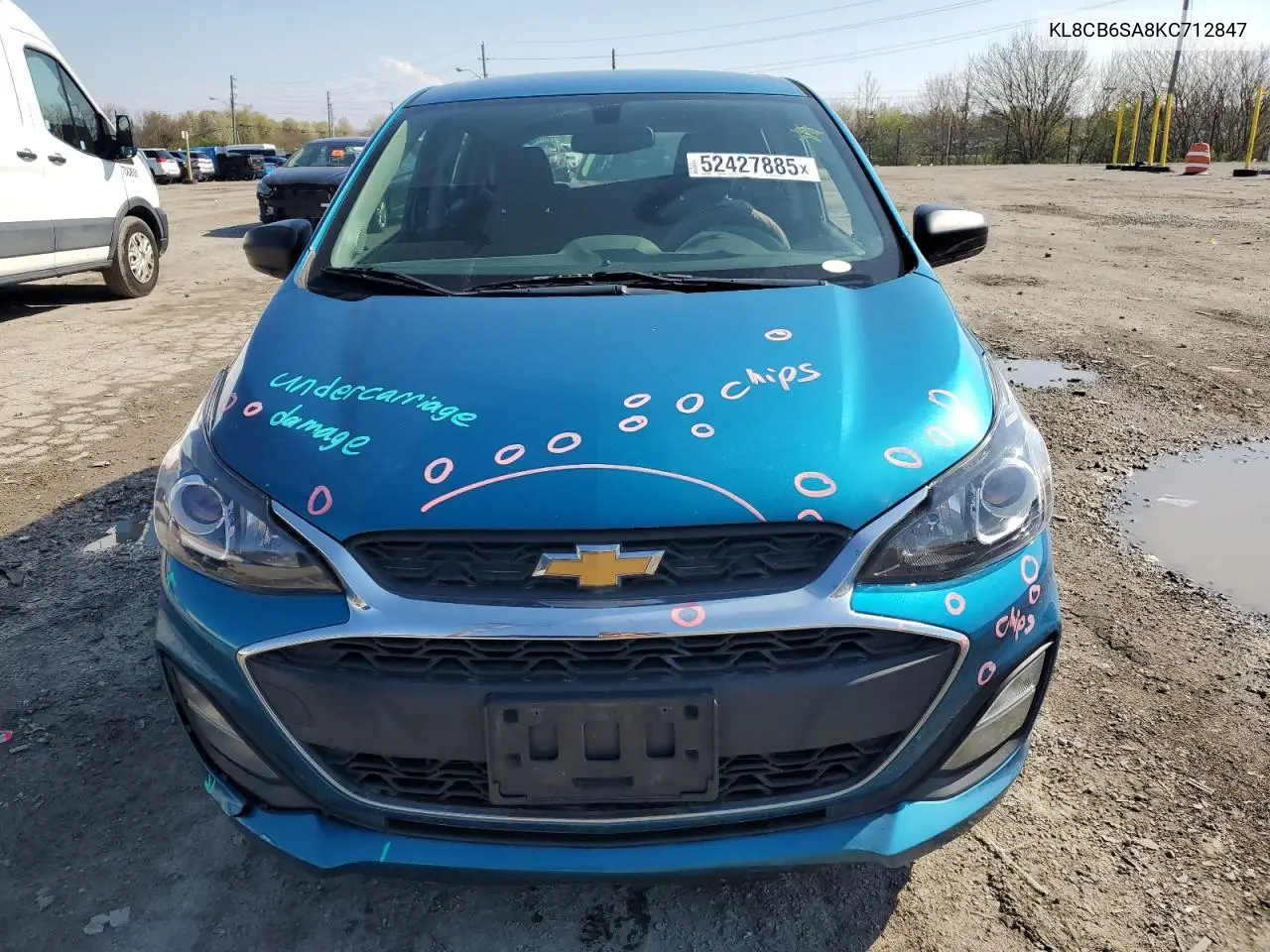 2019 Chevrolet Spark Ls VIN: KL8CB6SA8KC712847 Lot: 52427885
