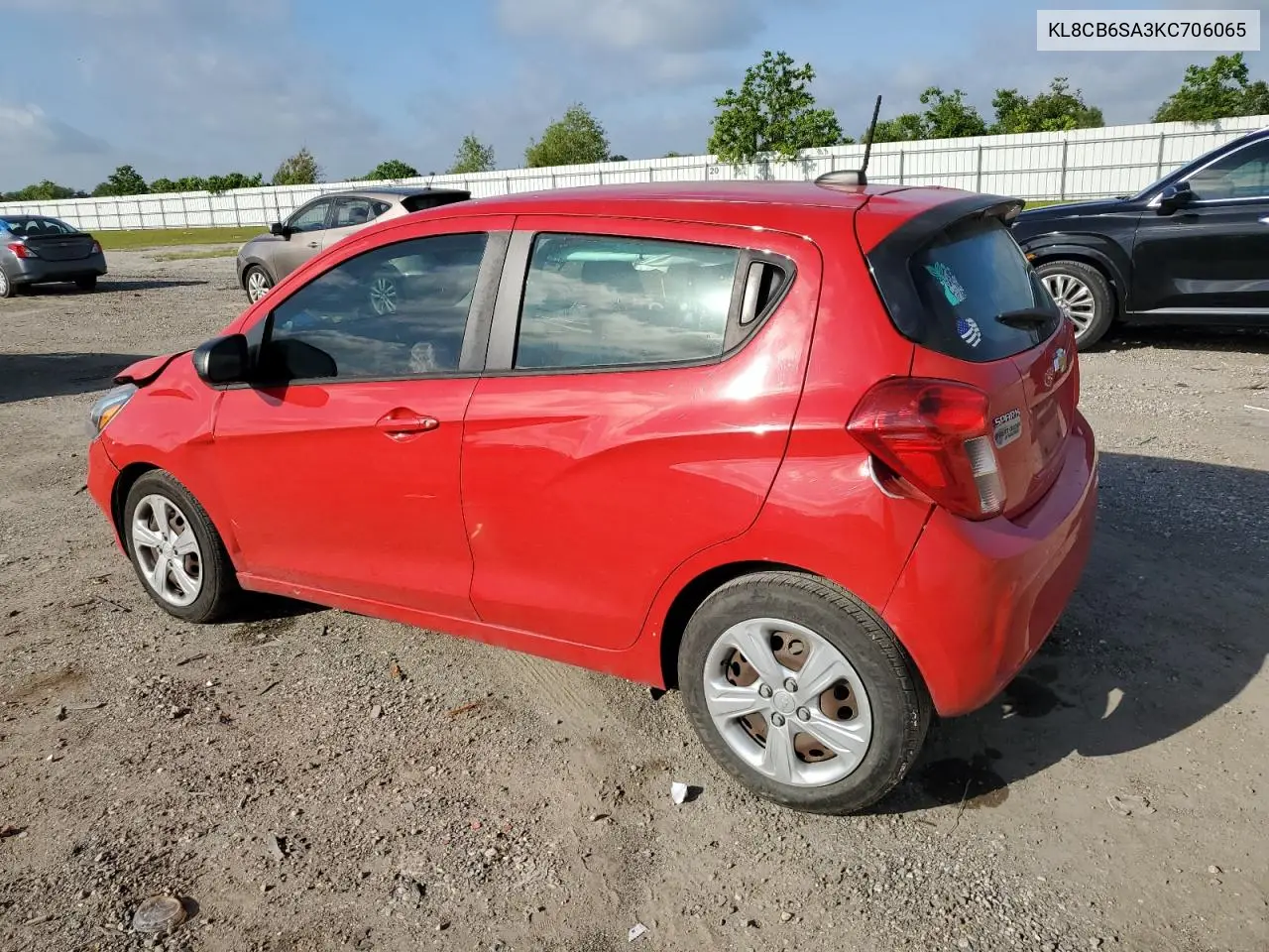 2019 Chevrolet Spark Ls VIN: KL8CB6SA3KC706065 Lot: 56549545