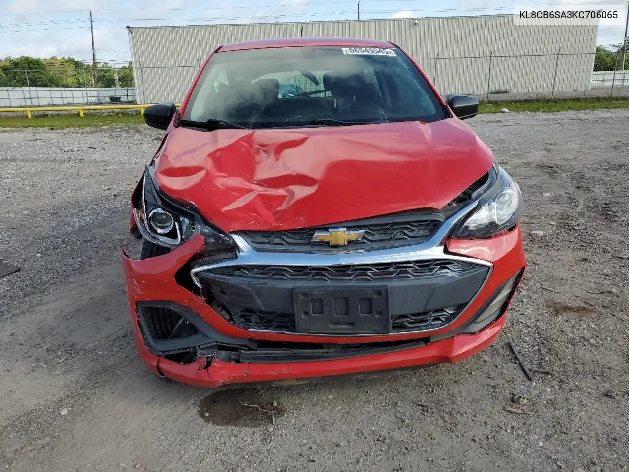 2019 Chevrolet Spark Ls VIN: KL8CB6SA3KC706065 Lot: 56549545
