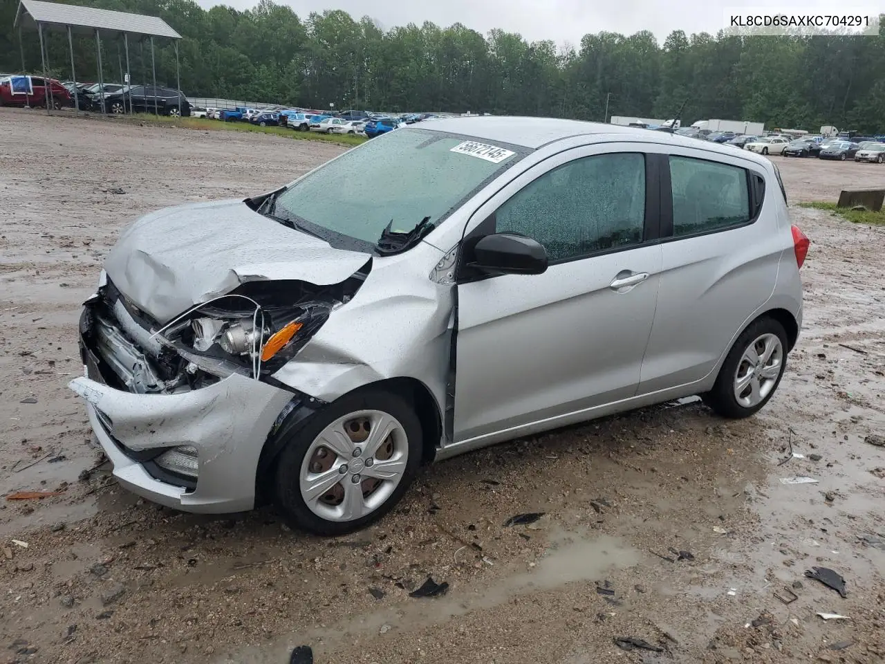 2019 Chevrolet Spark 1Lt VIN: KL8CD6SAXKC704291 Lot: 56672145