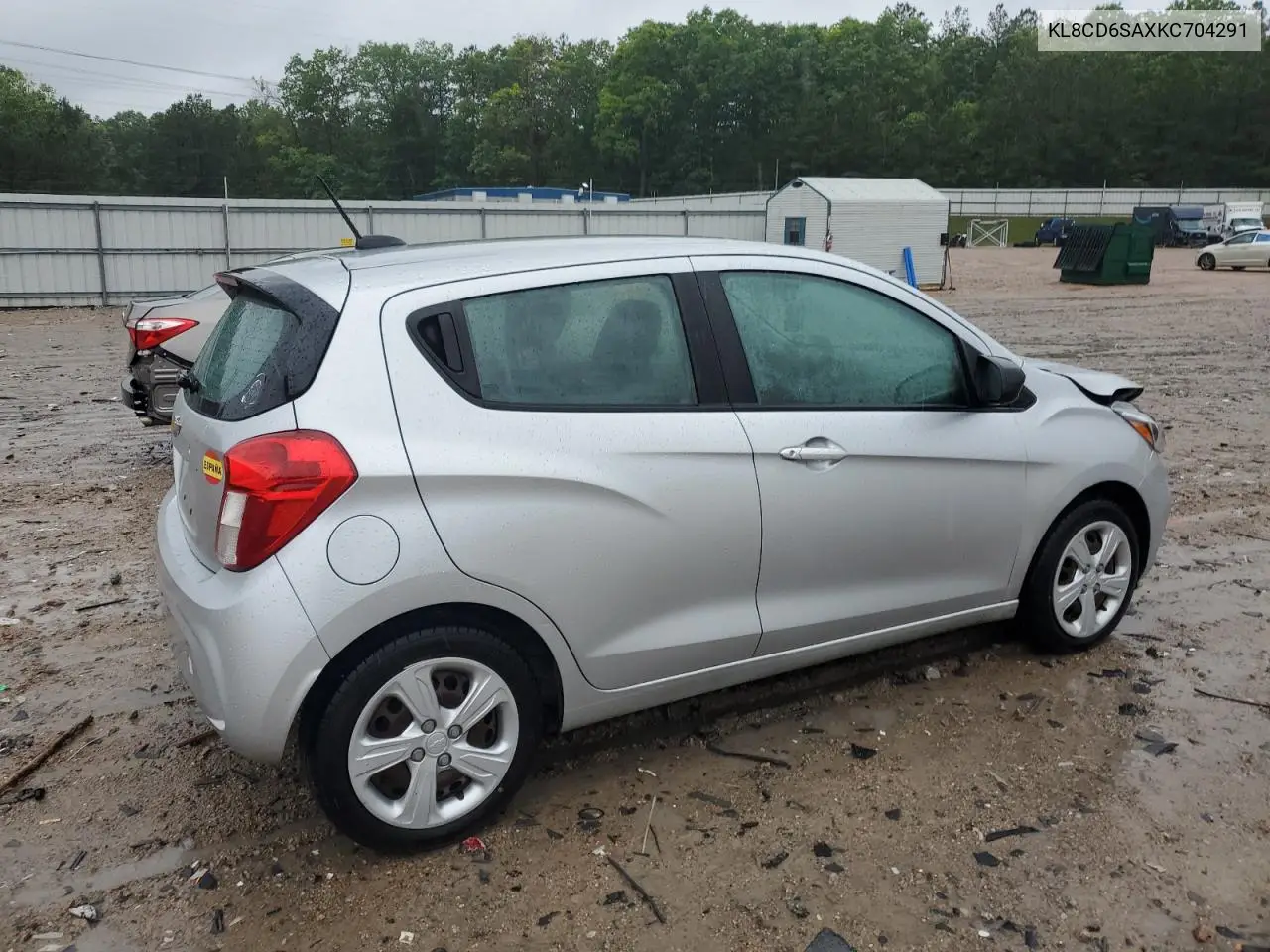 2019 Chevrolet Spark 1Lt VIN: KL8CD6SAXKC704291 Lot: 56672145