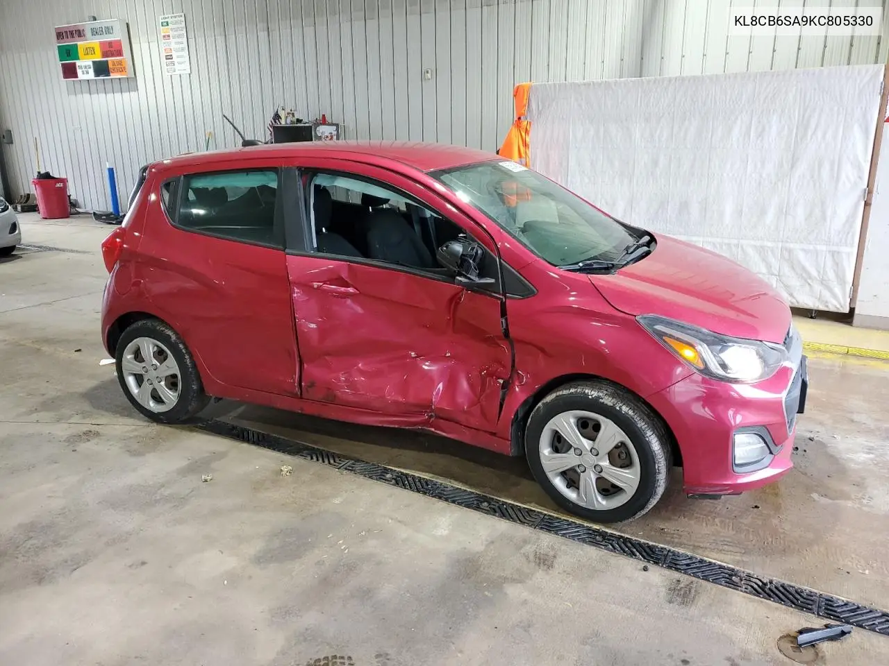 2019 Chevrolet Spark Ls VIN: KL8CB6SA9KC805330 Lot: 56924535