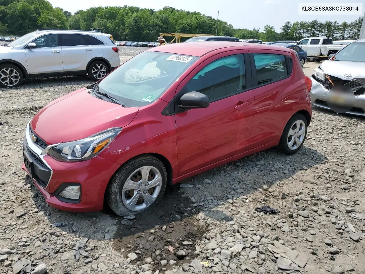 2019 Chevrolet Spark Ls VIN: KL8CB6SA3KC738014 Lot: 60669225