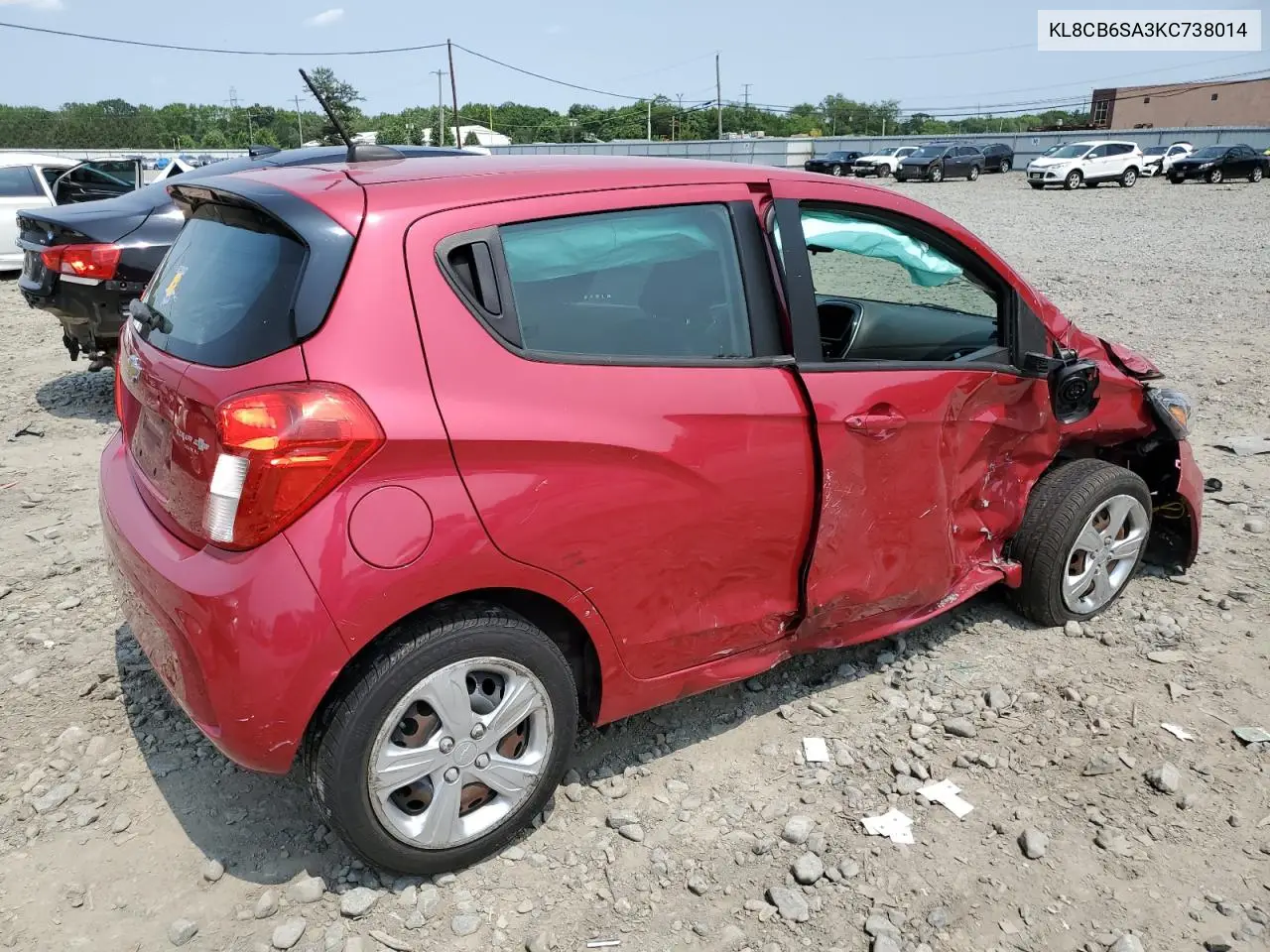 2019 Chevrolet Spark Ls VIN: KL8CB6SA3KC738014 Lot: 60669225