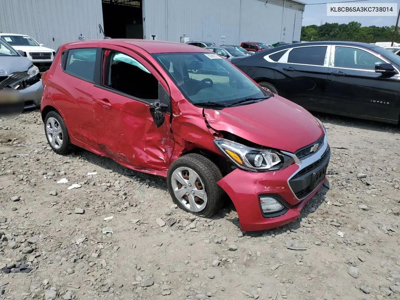 2019 Chevrolet Spark Ls VIN: KL8CB6SA3KC738014 Lot: 60669225