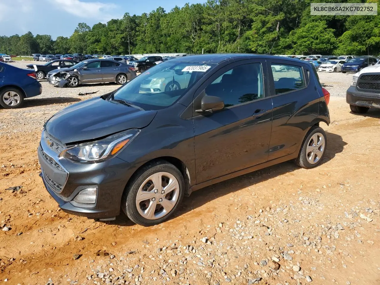 2019 Chevrolet Spark Ls VIN: KL8CB6SA2KC702752 Lot: 62037965