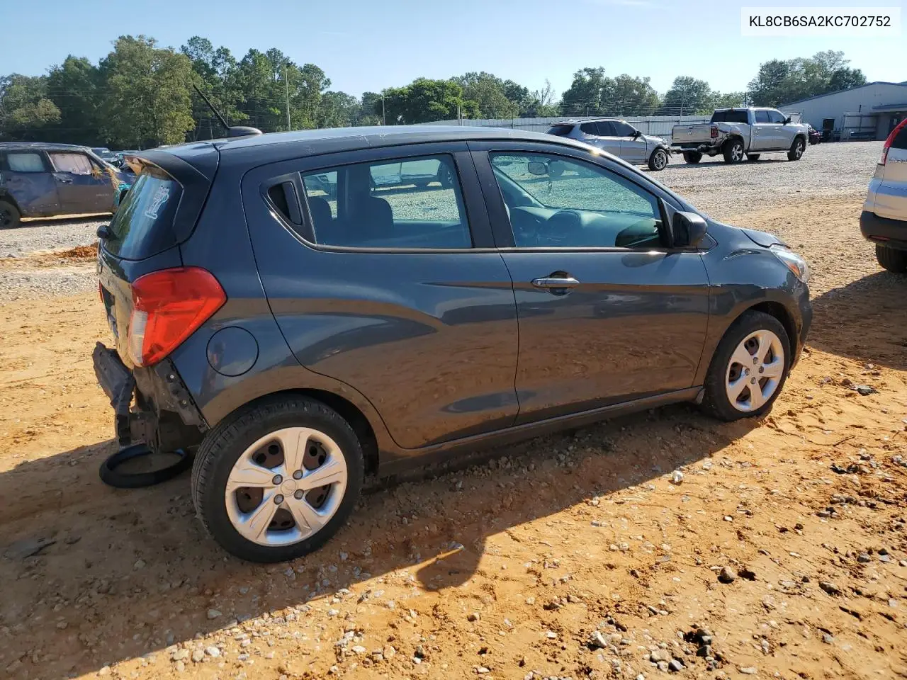2019 Chevrolet Spark Ls VIN: KL8CB6SA2KC702752 Lot: 62037965