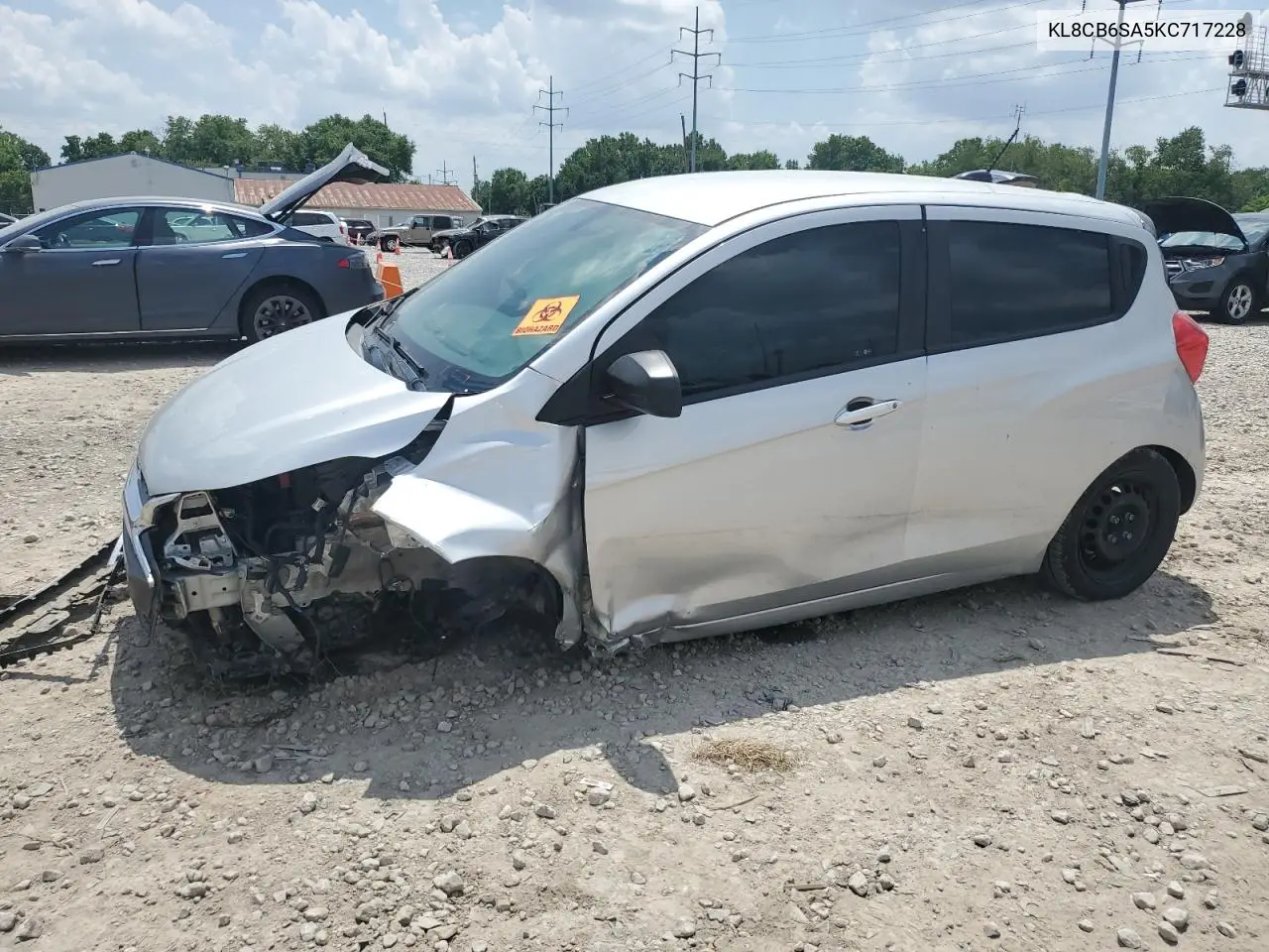 2019 Chevrolet Spark Ls VIN: KL8CB6SA5KC717228 Lot: 62268335