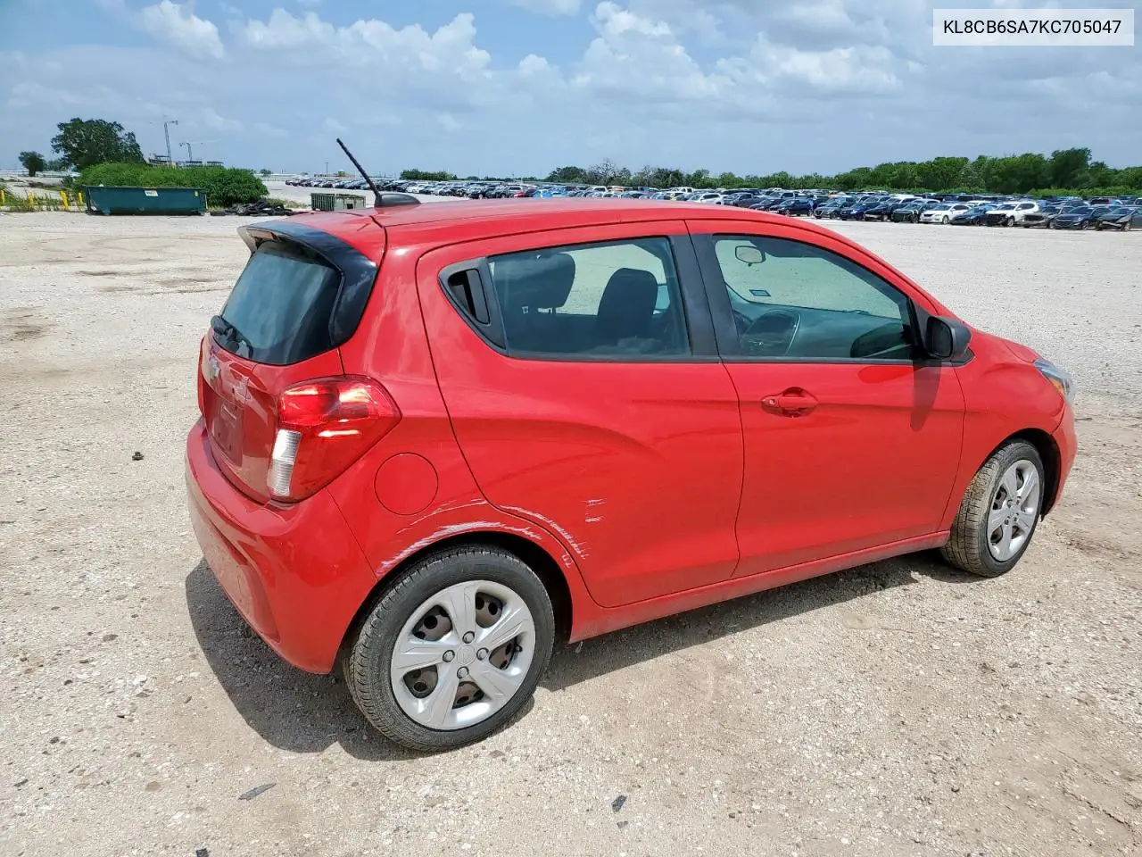 2019 Chevrolet Spark Ls VIN: KL8CB6SA7KC705047 Lot: 62856435