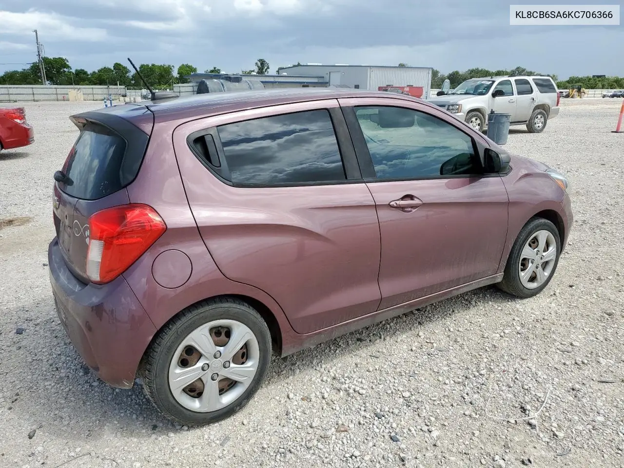 2019 Chevrolet Spark Ls VIN: KL8CB6SA6KC706366 Lot: 63048845