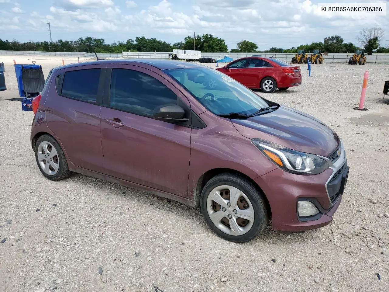 2019 Chevrolet Spark Ls VIN: KL8CB6SA6KC706366 Lot: 63048845