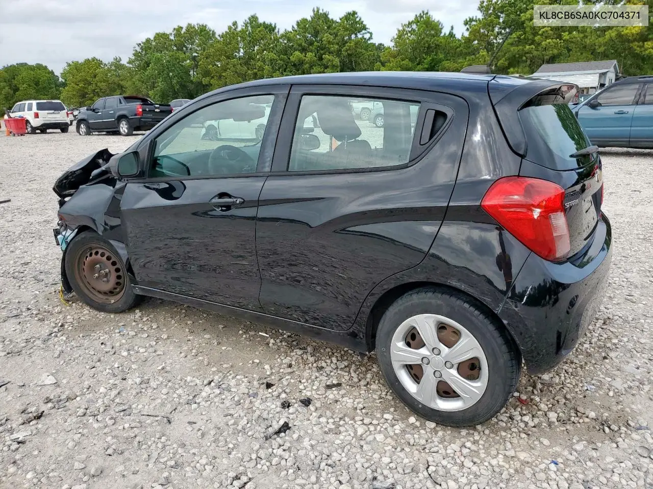 2019 Chevrolet Spark Ls VIN: KL8CB6SA0KC704371 Lot: 65344395