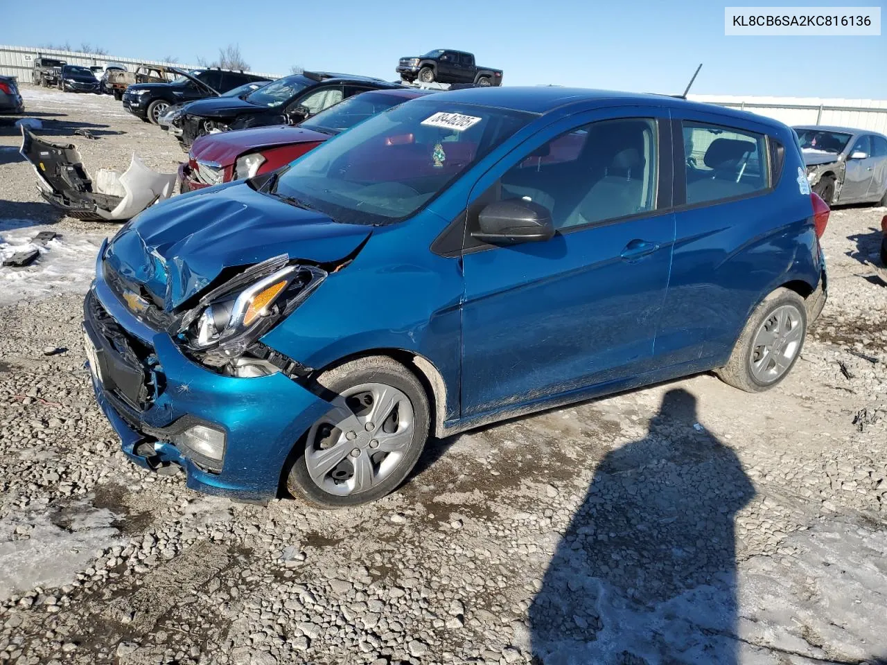 2019 Chevrolet Spark Ls VIN: KL8CB6SA2KC816136 Lot: 88446205