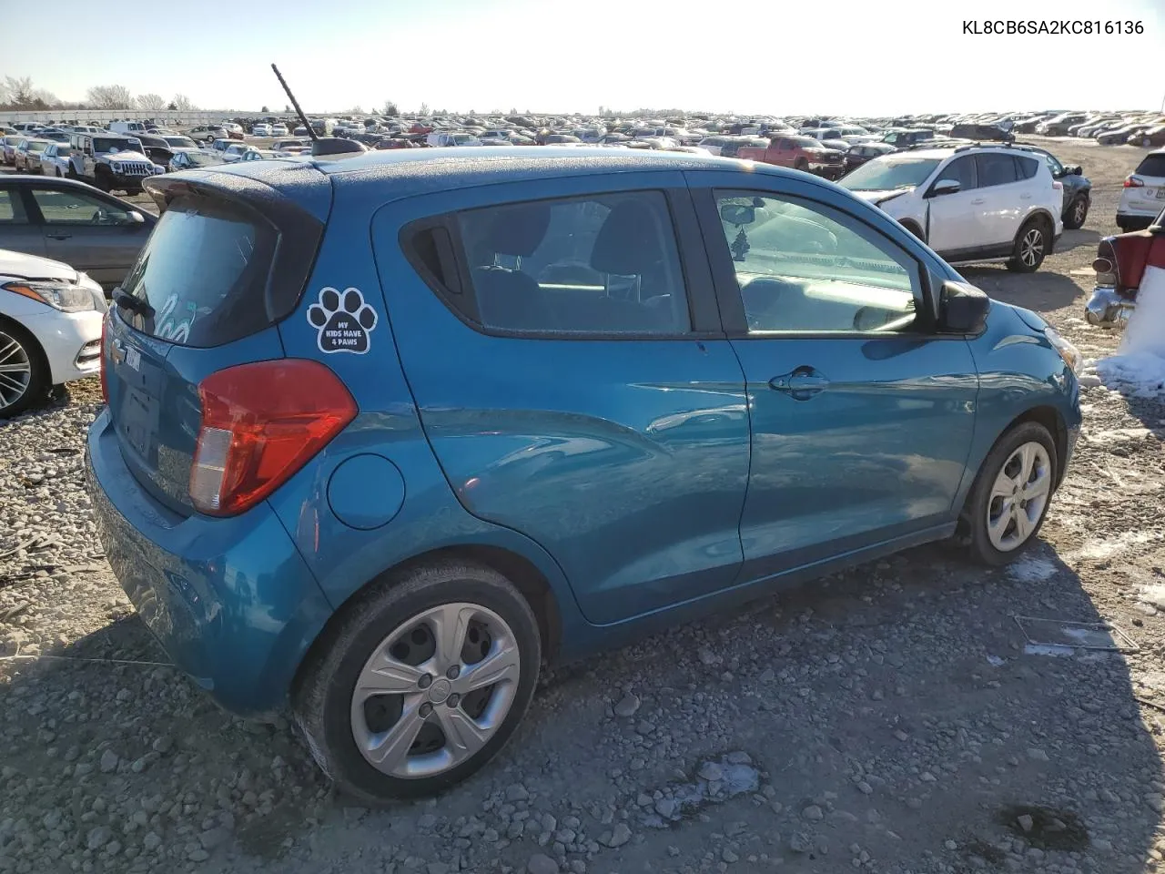 2019 Chevrolet Spark Ls VIN: KL8CB6SA2KC816136 Lot: 88446205