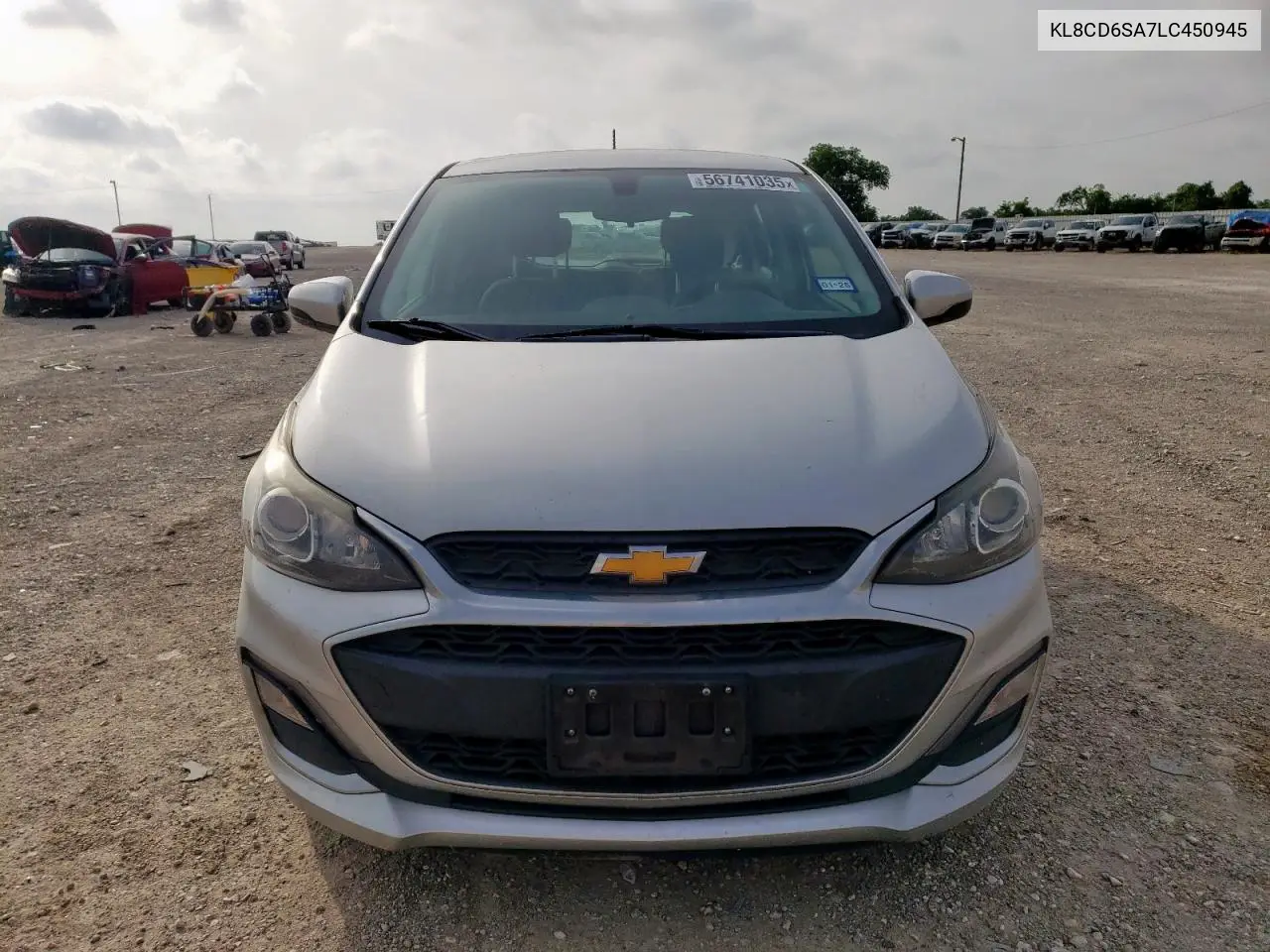 2020 Chevrolet Spark 1Lt VIN: KL8CD6SA7LC450945 Lot: 56741035