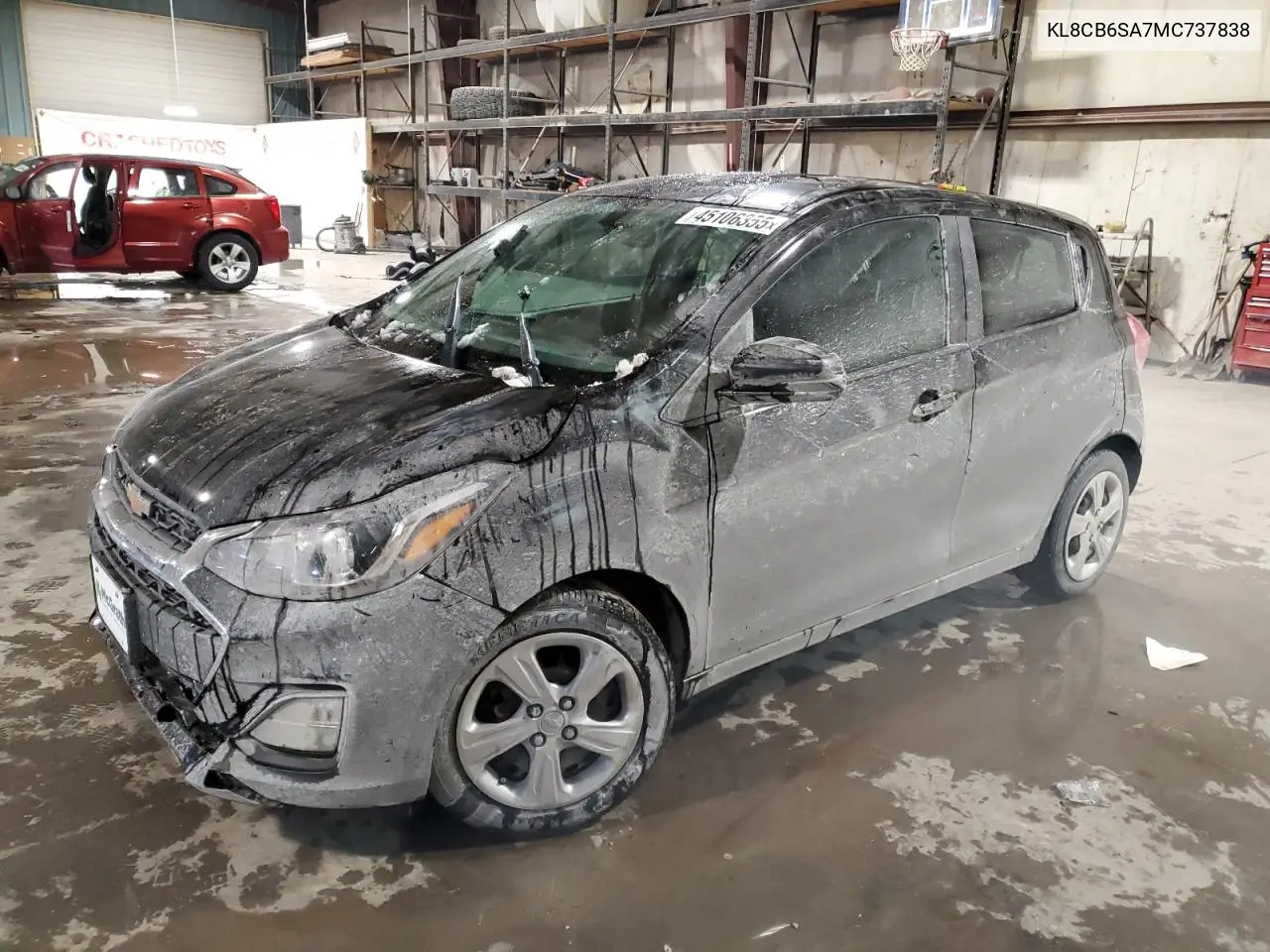 2021 Chevrolet Spark Ls VIN: KL8CB6SA7MC737838 Lot: 45106355