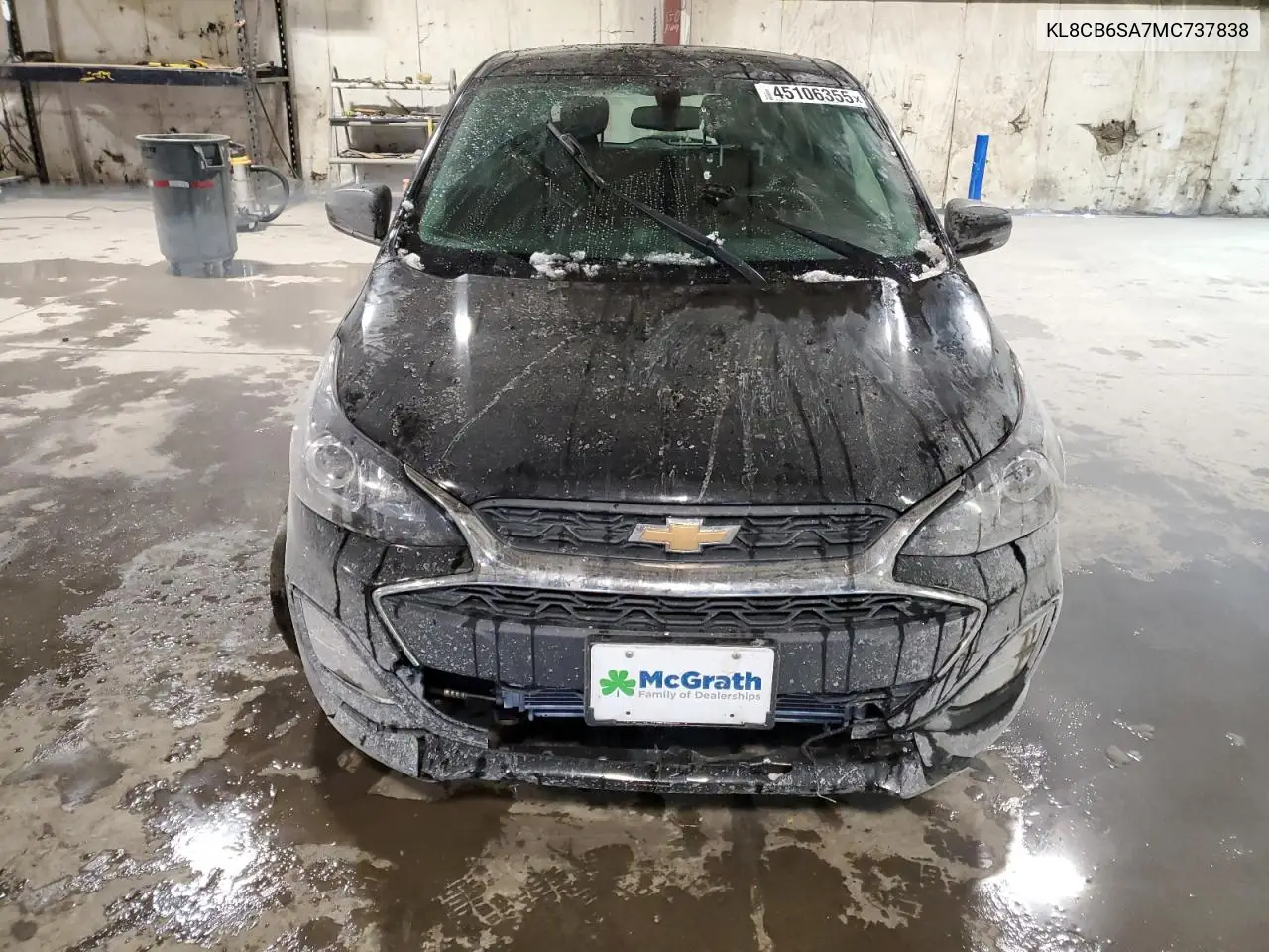 2021 Chevrolet Spark Ls VIN: KL8CB6SA7MC737838 Lot: 45106355