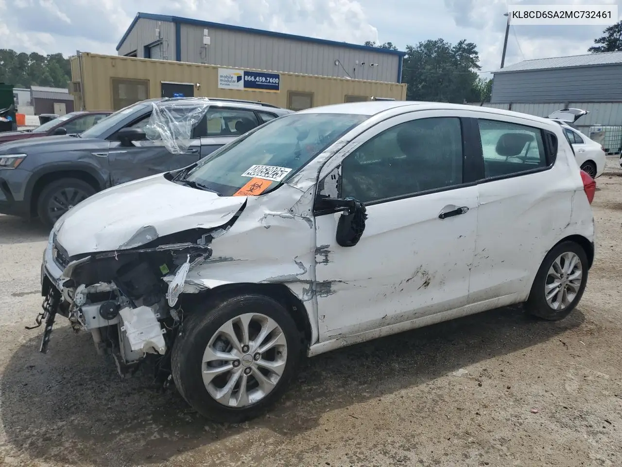 2021 Chevrolet Spark 1Lt VIN: KL8CD6SA2MC732461 Lot: 48052925