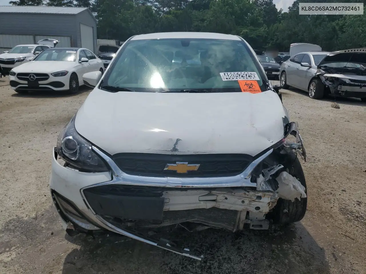 2021 Chevrolet Spark 1Lt VIN: KL8CD6SA2MC732461 Lot: 48052925