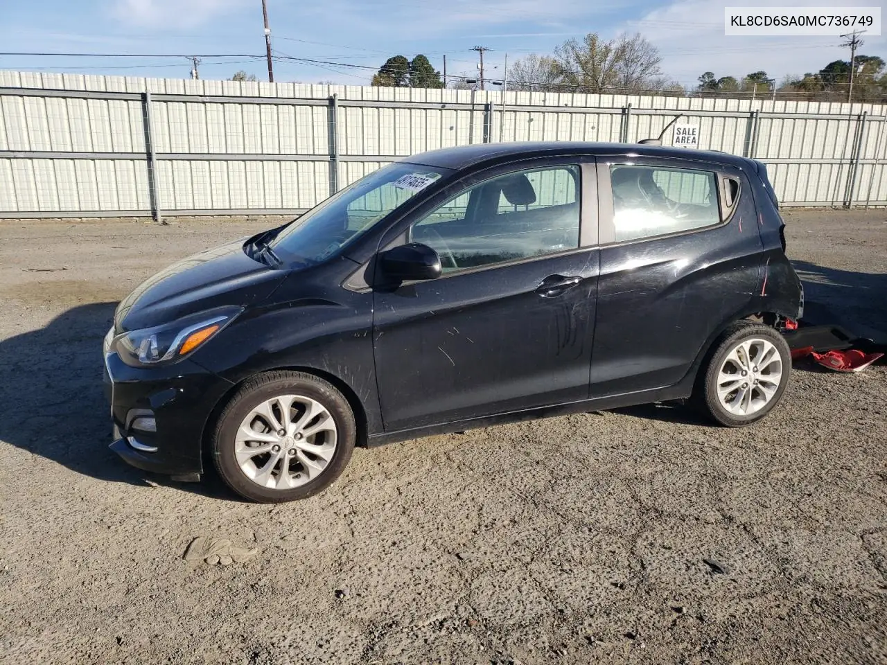 2021 Chevrolet Spark 1Lt VIN: KL8CD6SA0MC736749 Lot: 49174635