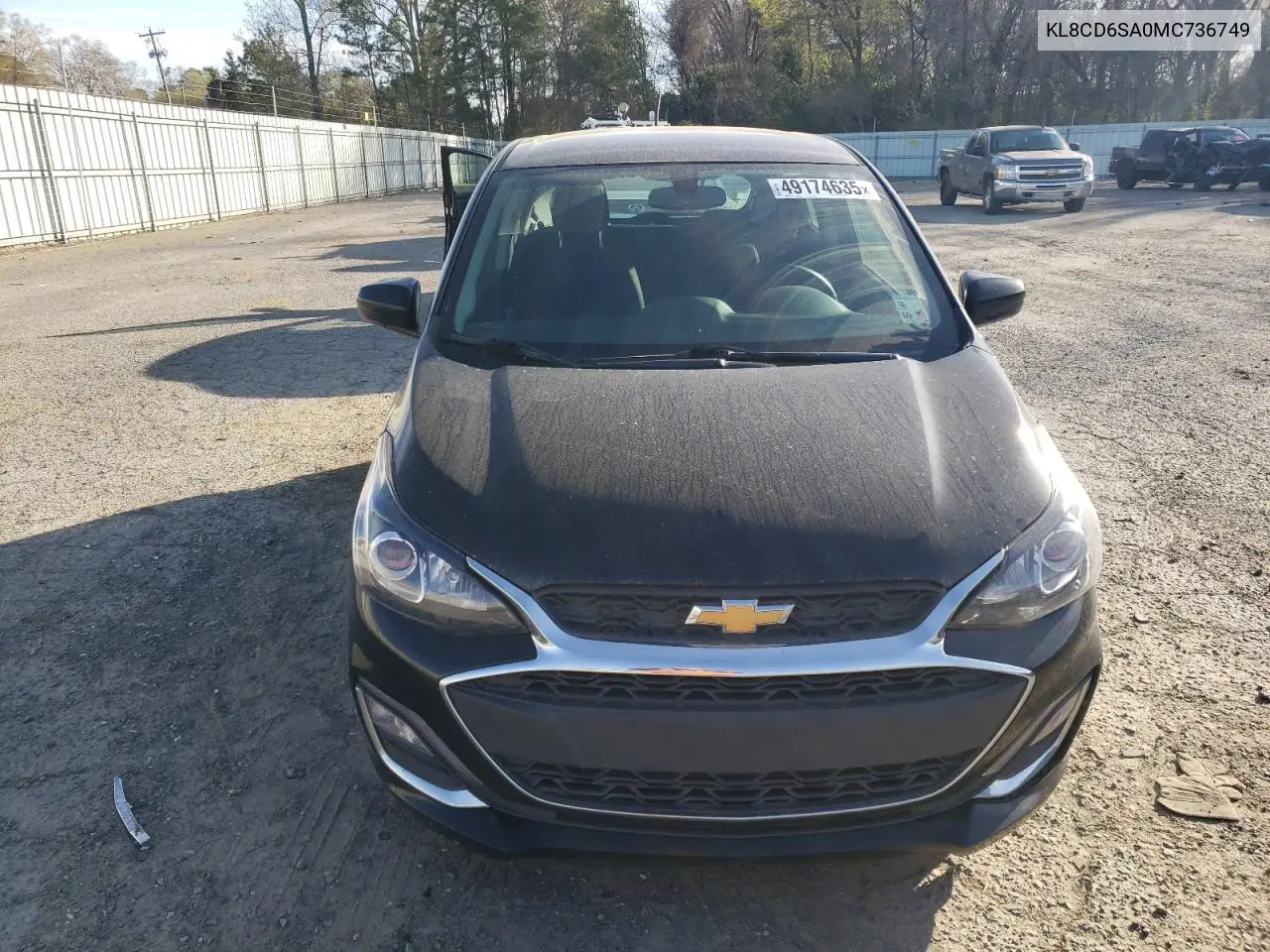 2021 Chevrolet Spark 1Lt VIN: KL8CD6SA0MC736749 Lot: 49174635