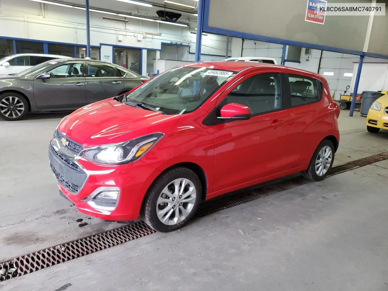 2021 Chevrolet Spark 1Lt VIN: KL8CD6SA8MC740791 Lot: 49462885