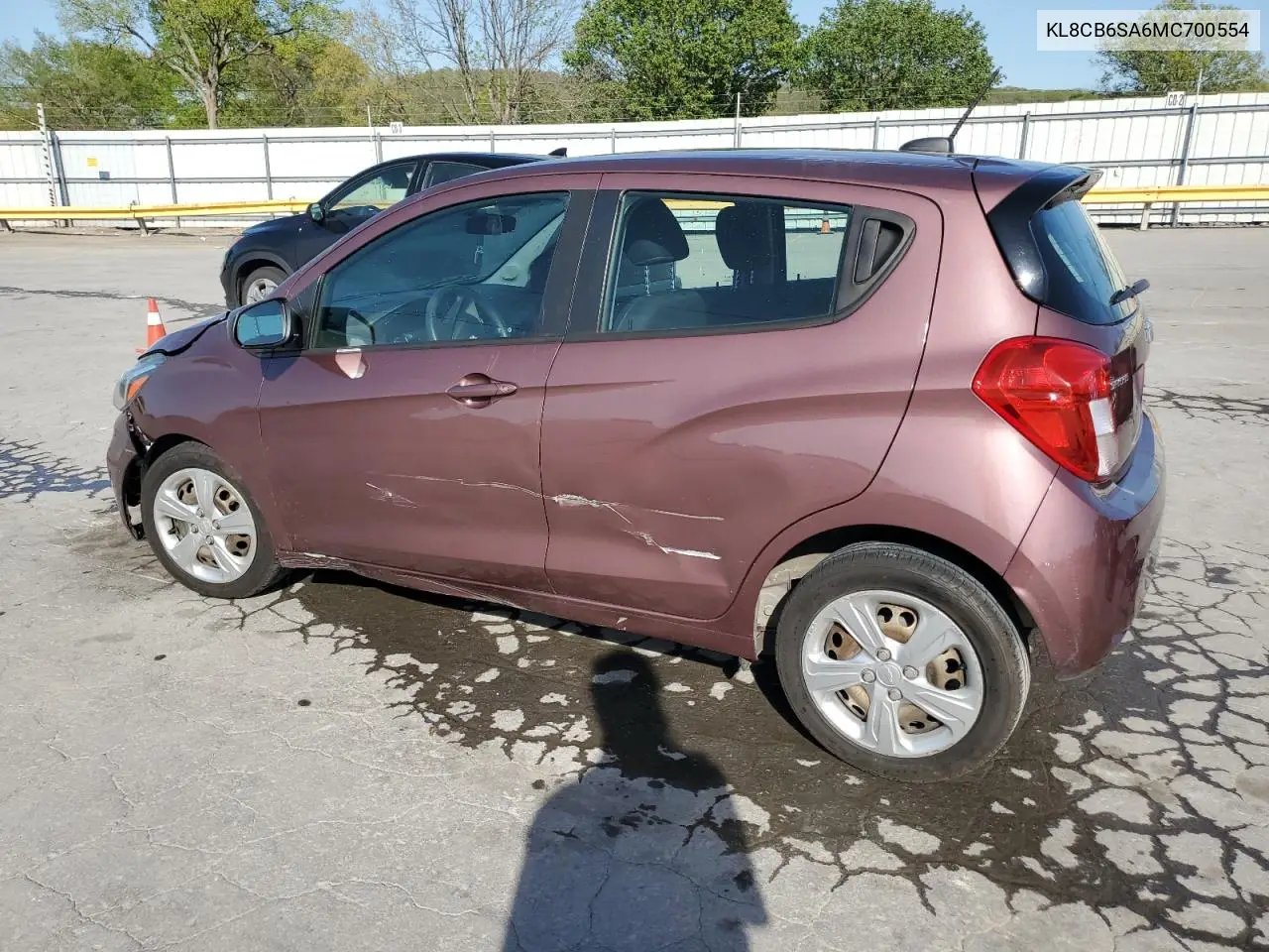 2021 Chevrolet Spark Ls VIN: KL8CB6SA6MC700554 Lot: 53406935