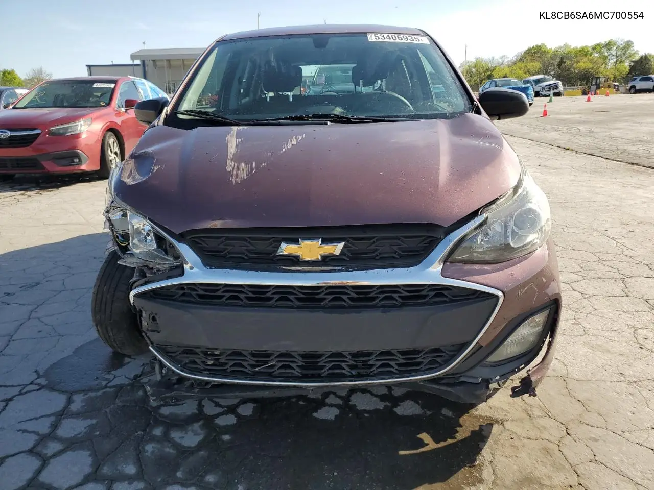 2021 Chevrolet Spark Ls VIN: KL8CB6SA6MC700554 Lot: 53406935