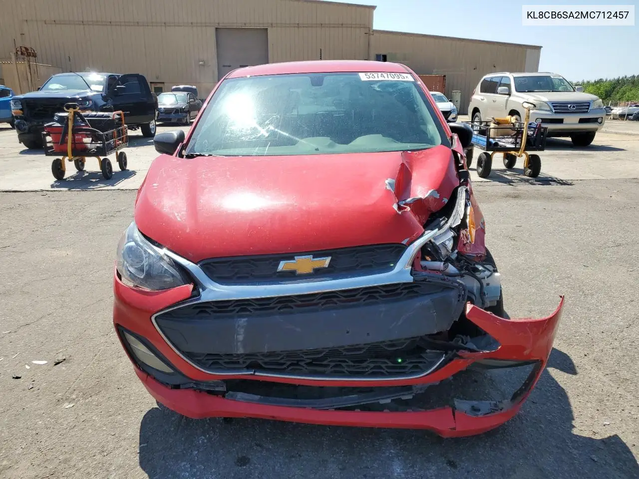 2021 Chevrolet Spark Ls VIN: KL8CB6SA2MC712457 Lot: 53747095