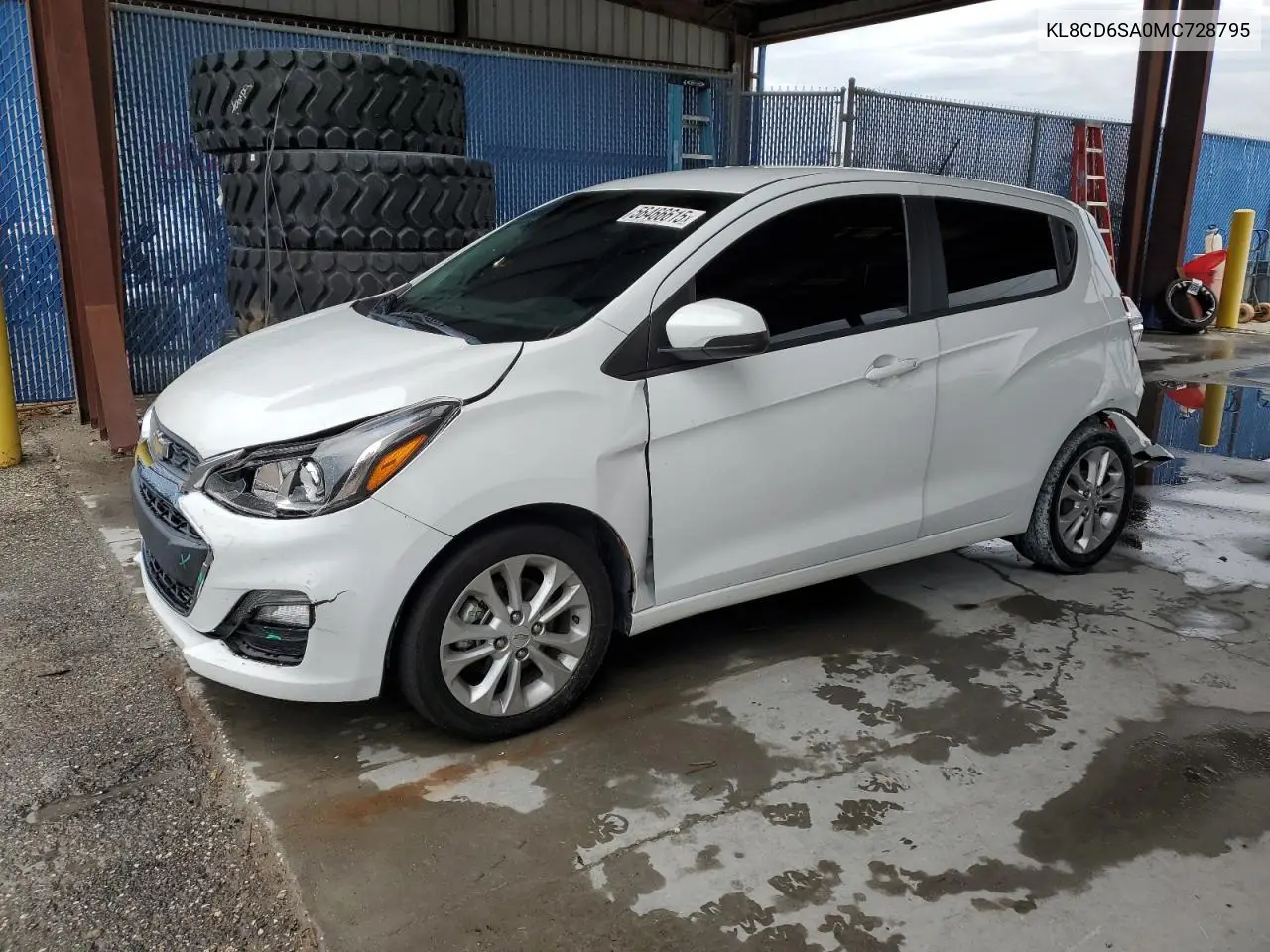 2021 Chevrolet Spark 1Lt VIN: KL8CD6SA0MC728795 Lot: 56466615
