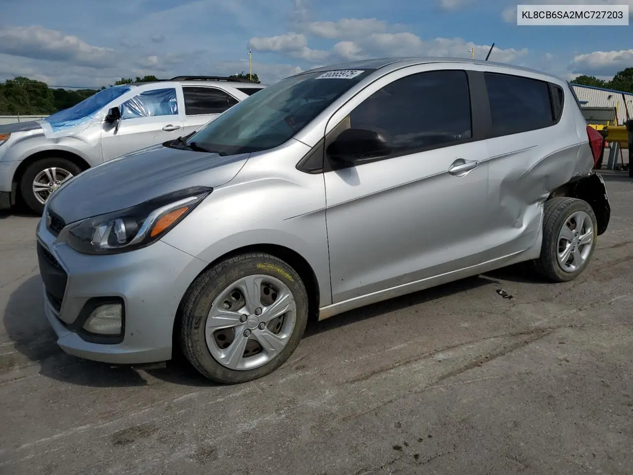 2021 Chevrolet Spark Ls VIN: KL8CB6SA2MC727203 Lot: 56565975