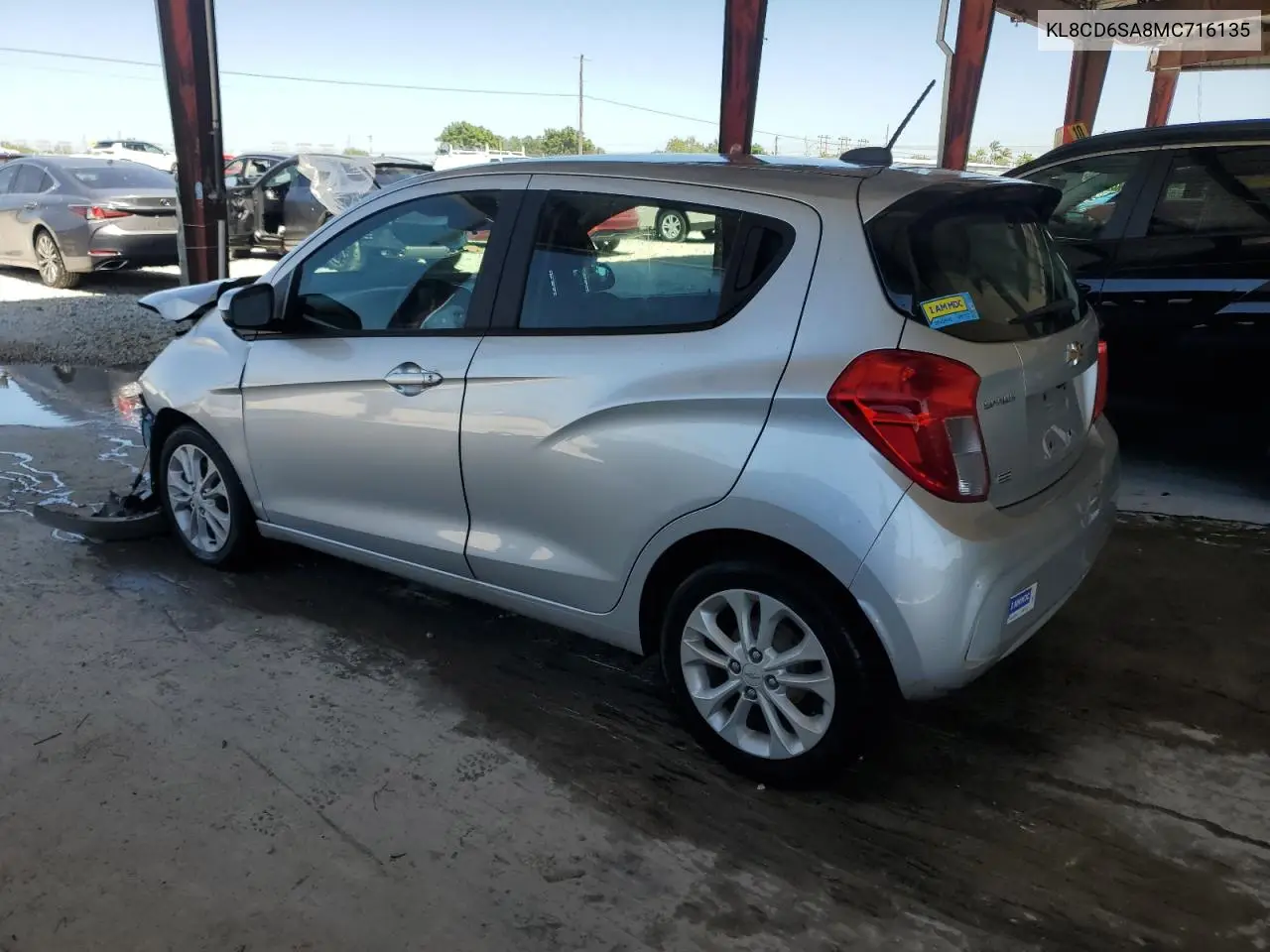 2021 Chevrolet Spark 1Lt VIN: KL8CD6SA8MC716135 Lot: 56934825
