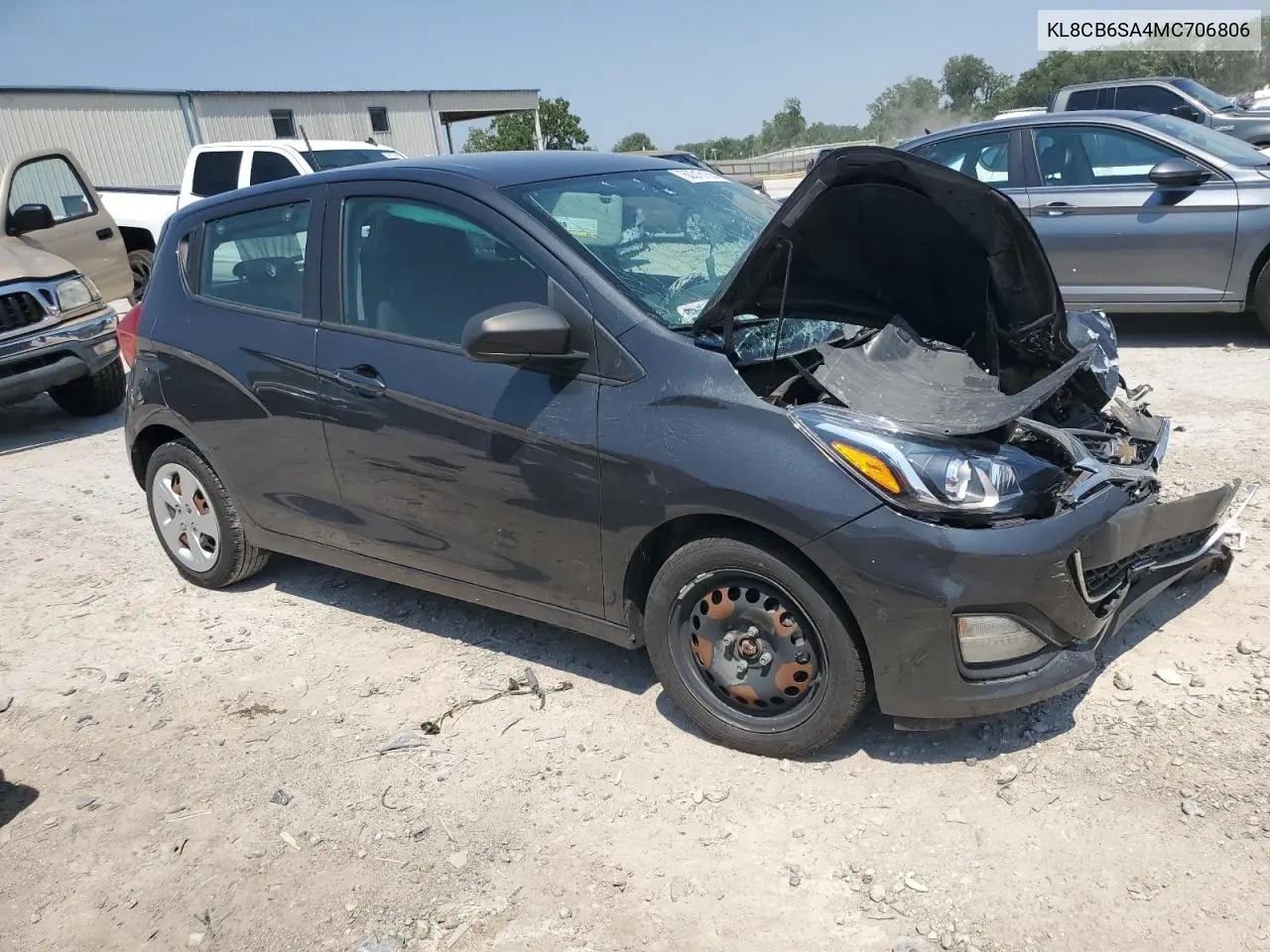 2021 Chevrolet Spark Ls VIN: KL8CB6SA4MC706806 Lot: 60316155