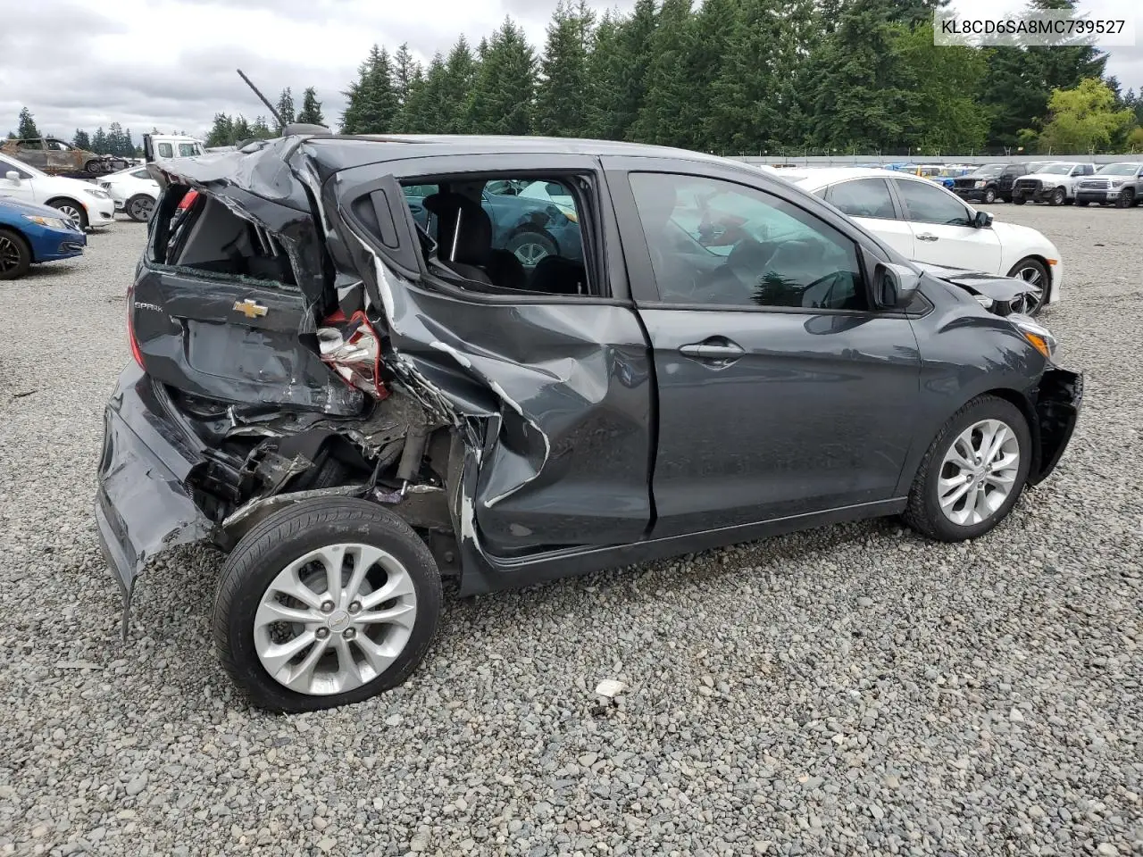 2021 Chevrolet Spark 1Lt VIN: KL8CD6SA8MC739527 Lot: 62373315