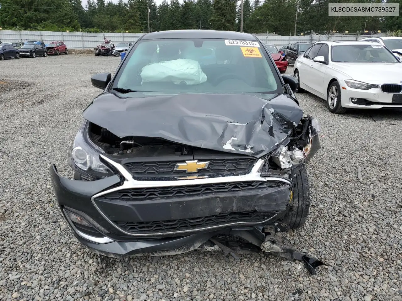 2021 Chevrolet Spark 1Lt VIN: KL8CD6SA8MC739527 Lot: 62373315