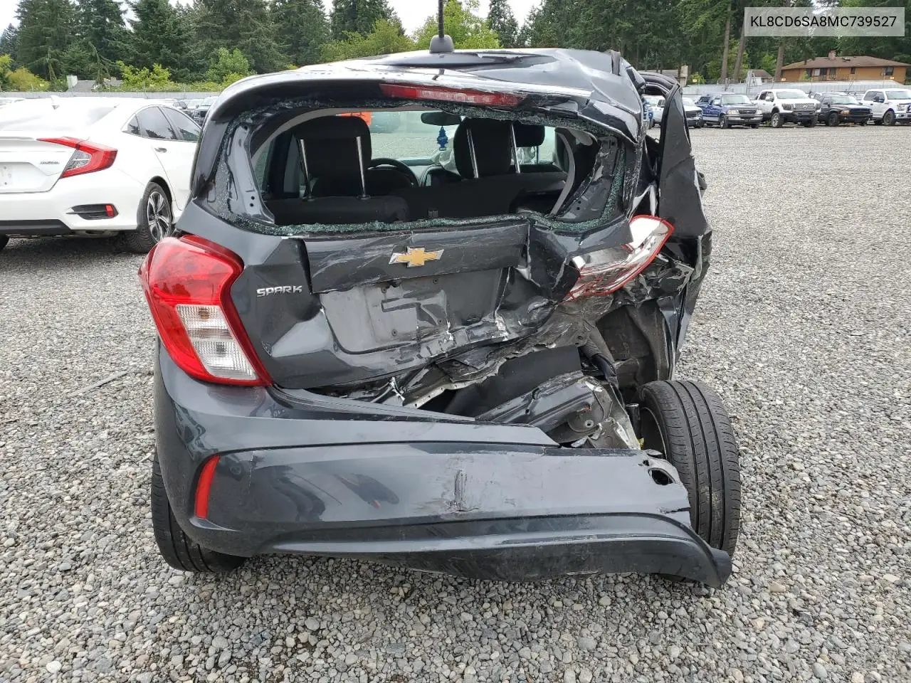 2021 Chevrolet Spark 1Lt VIN: KL8CD6SA8MC739527 Lot: 62373315
