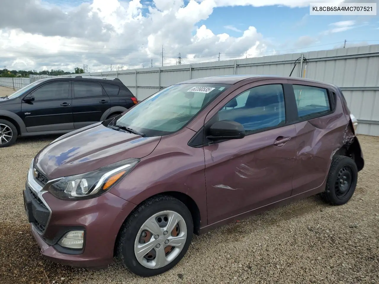 2021 Chevrolet Spark Ls VIN: KL8CB6SA4MC707521 Lot: 62390535