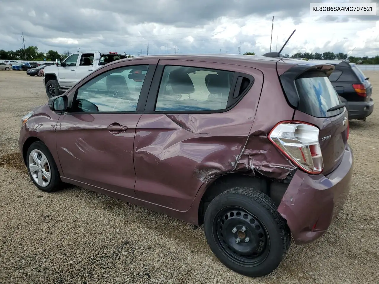 2021 Chevrolet Spark Ls VIN: KL8CB6SA4MC707521 Lot: 62390535