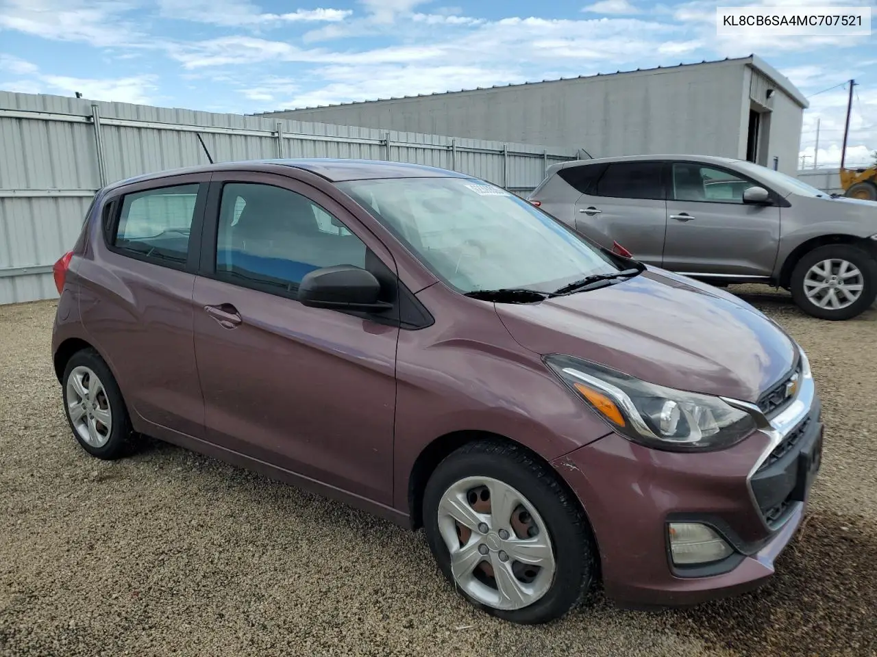 2021 Chevrolet Spark Ls VIN: KL8CB6SA4MC707521 Lot: 62390535