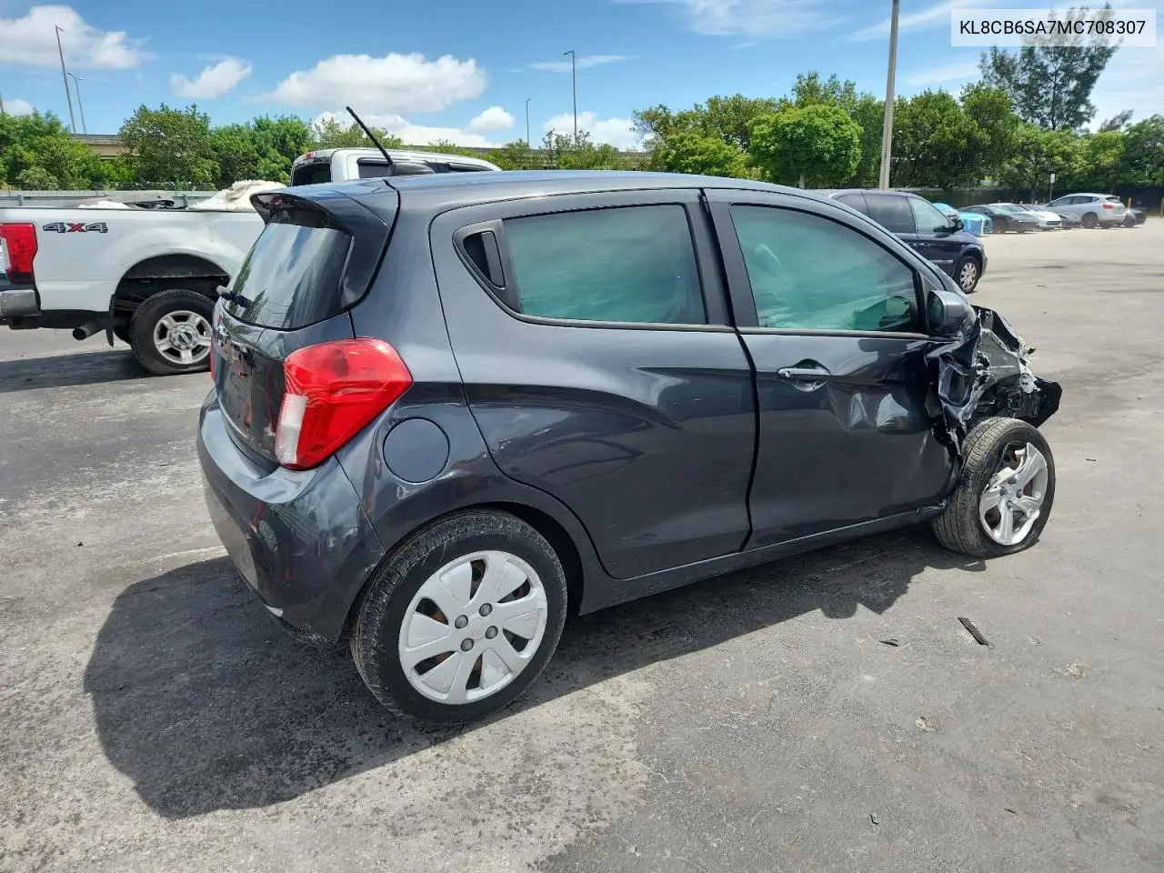 2021 Chevrolet Spark Ls VIN: KL8CB6SA7MC708307 Lot: 62640935