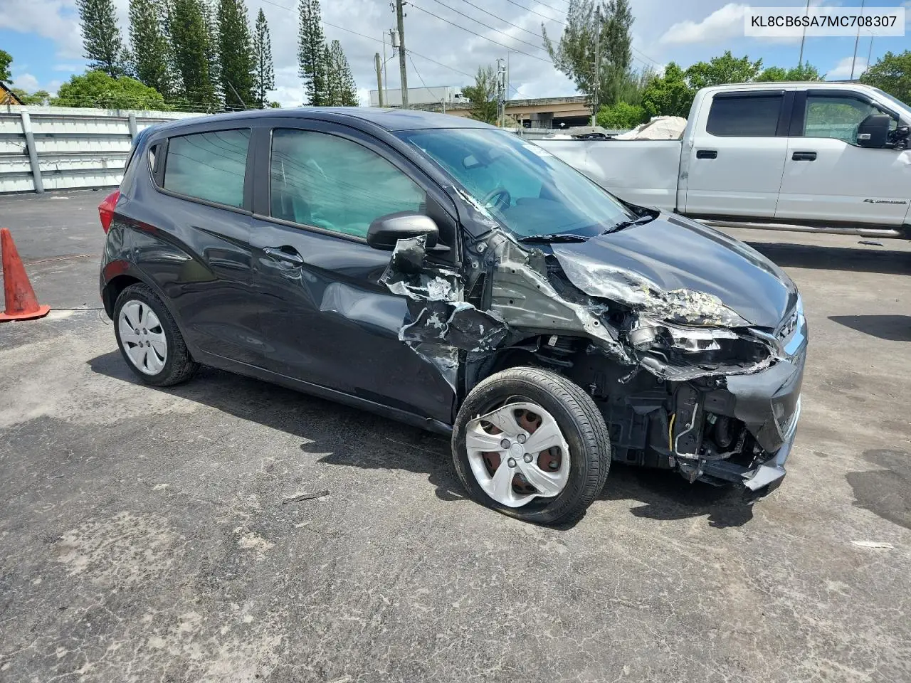 2021 Chevrolet Spark Ls VIN: KL8CB6SA7MC708307 Lot: 62640935