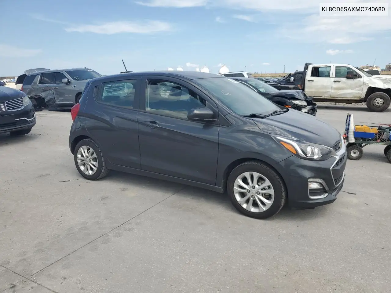 2021 Chevrolet Spark 1Lt VIN: KL8CD6SAXMC740680 Lot: 62806345