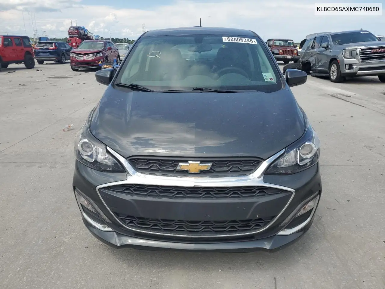 2021 Chevrolet Spark 1Lt VIN: KL8CD6SAXMC740680 Lot: 62806345