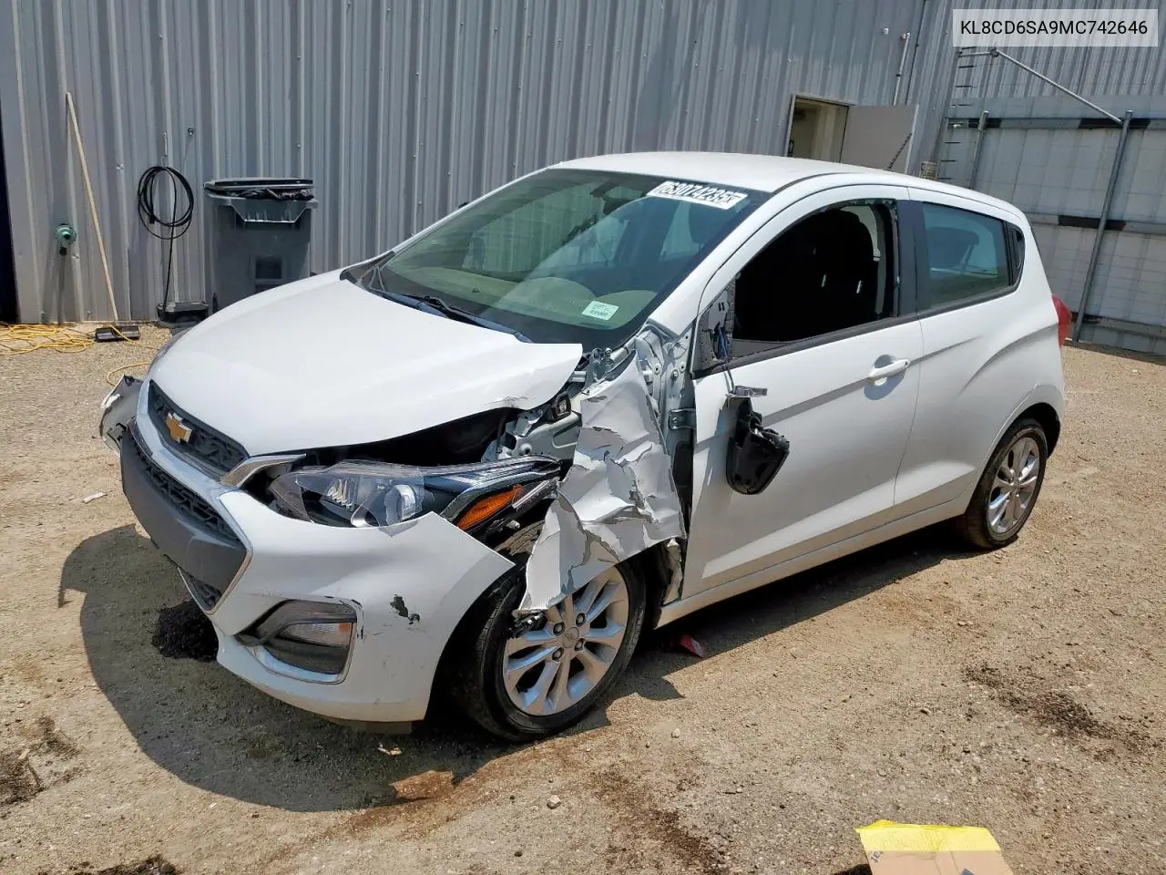 2021 Chevrolet Spark 1Lt VIN: KL8CD6SA9MC742646 Lot: 63074235