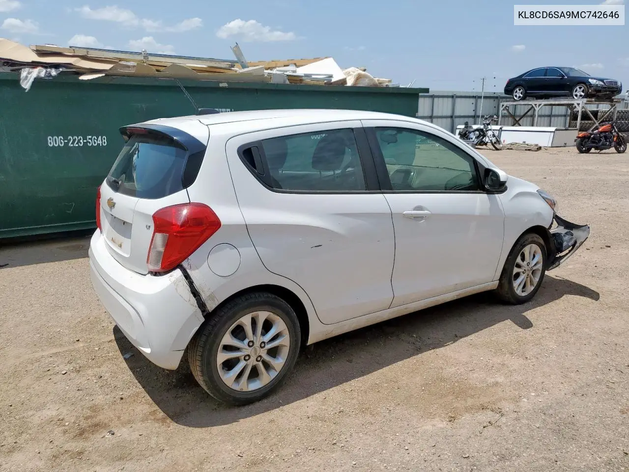 2021 Chevrolet Spark 1Lt VIN: KL8CD6SA9MC742646 Lot: 63074235