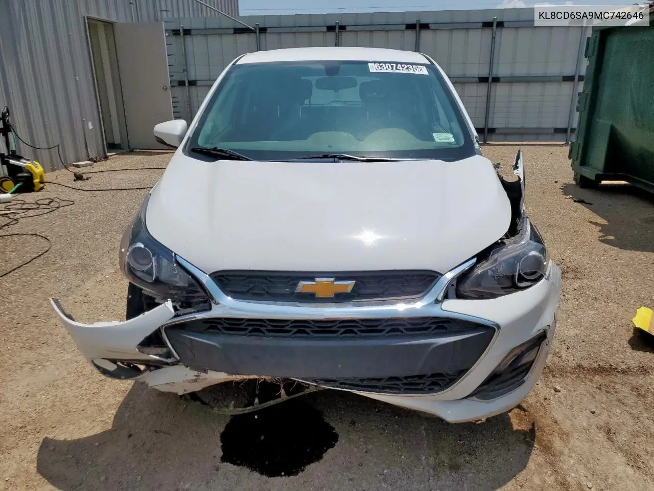 2021 Chevrolet Spark 1Lt VIN: KL8CD6SA9MC742646 Lot: 63074235