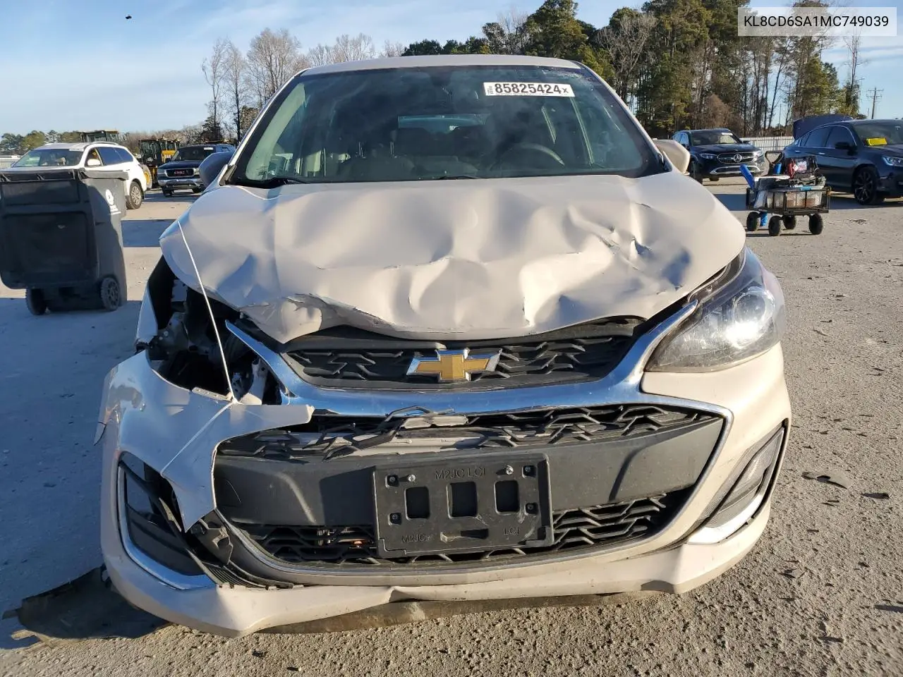 2021 Chevrolet Spark 1Lt VIN: KL8CD6SA1MC749039 Lot: 85825424