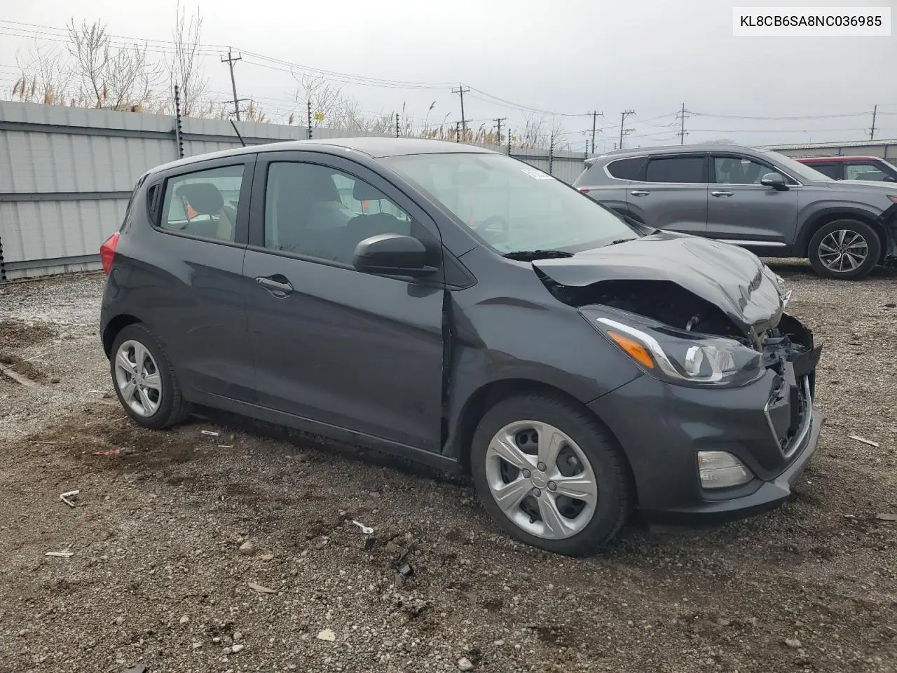 2022 Chevrolet Spark Ls VIN: KL8CB6SA8NC036985 Lot: 51569235