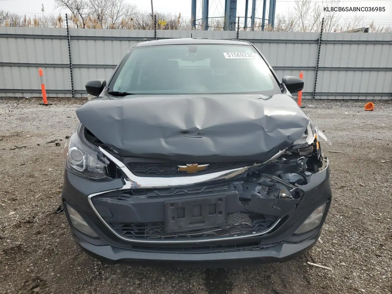 2022 Chevrolet Spark Ls VIN: KL8CB6SA8NC036985 Lot: 51569235